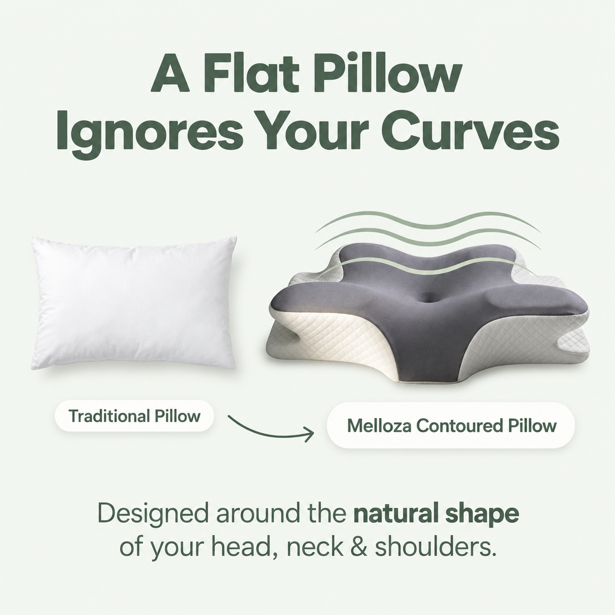 Melloza Contoured Pillow