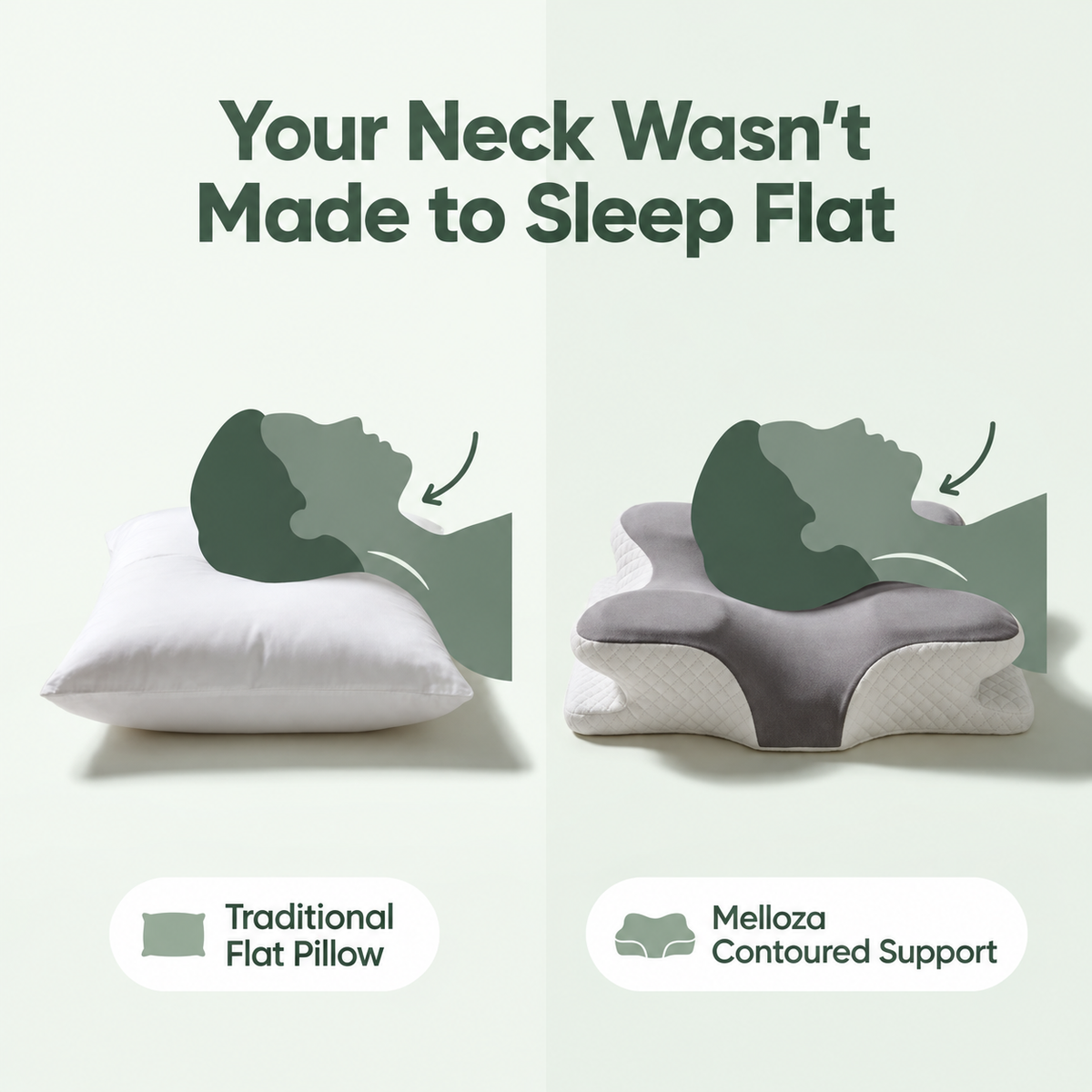 Melloza Contoured Pillow