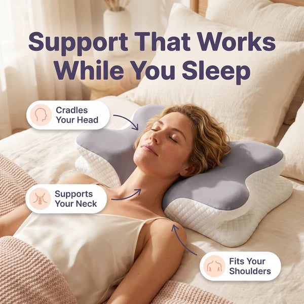 Melloza contour pillow lifestyle reference